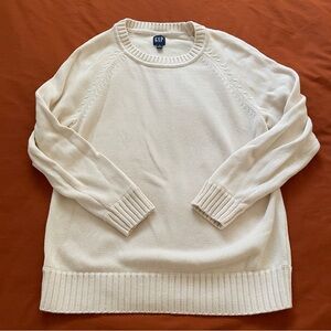 GAP Cream Knit Cotton Sweater